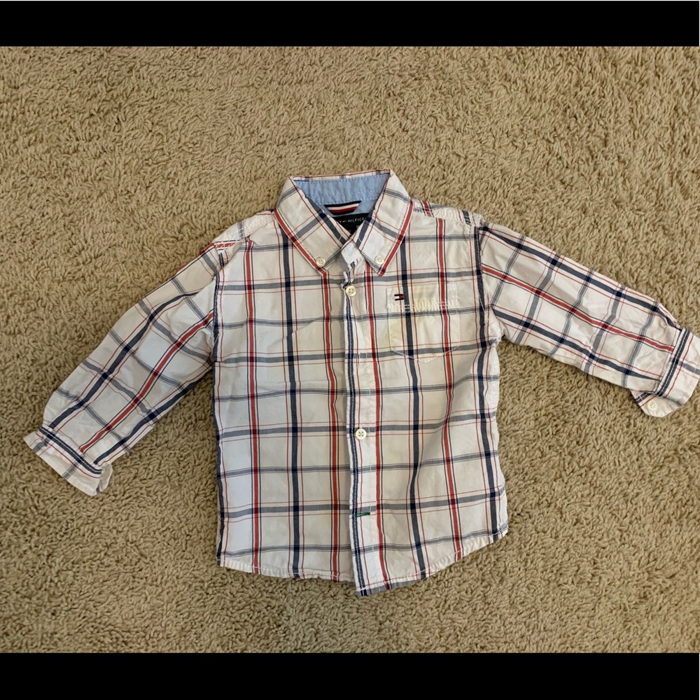 18 Month Boys Tommy Hilfiger Button Down L/S Shirt